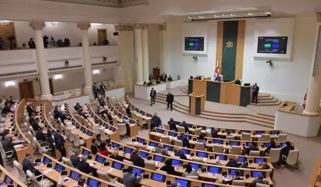 the Georgian parliament's website