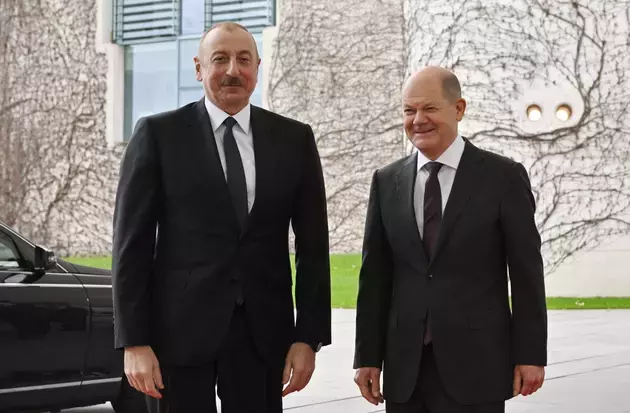 the Azerbaijani president's weebsite