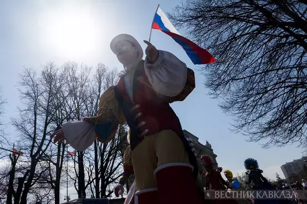 International Circus Day celebrated with colorful procession in Moscow at VDNH