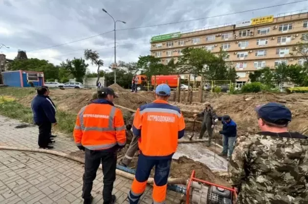 Utility accident leaves Astrakhan without water