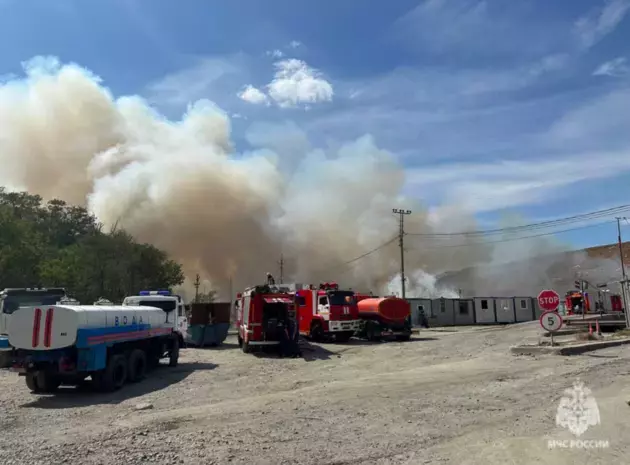 Landfill burns in Rostov-on-Don