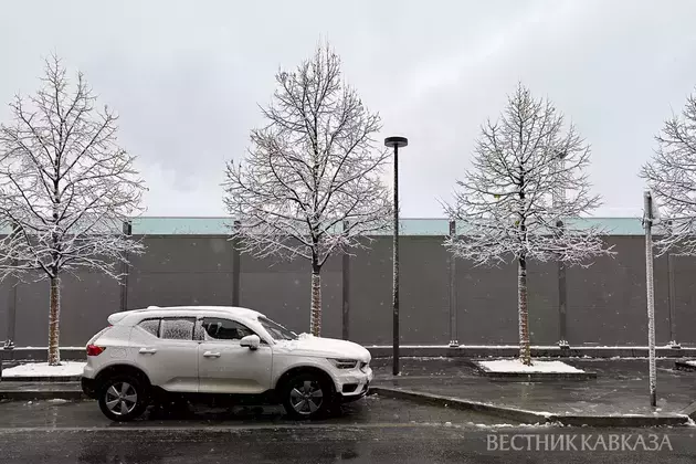 Almost record snow covers Moscow