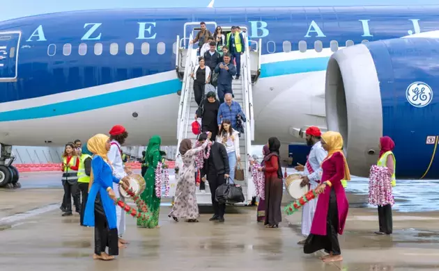 AZAL airliner makes first flight from Baku to the Maldives