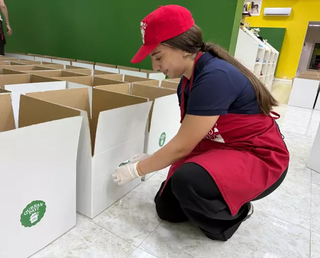 Eid donations provided to families in Yevlakh initiated by Leyla Aliyeva