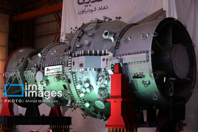 Iran unveils first domestically built gas turbine