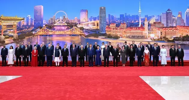 Formal reception for SCO Delegation Heads held in Tianjin