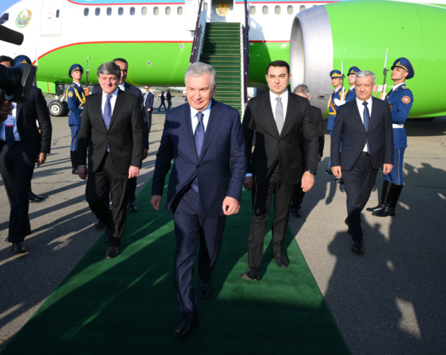 Tokayev, Mirziyoyev and Japarov arrive in Azerbaijan for OTS summit