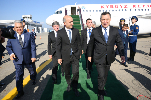 Tokayev, Mirziyoyev and Japarov arrive in Azerbaijan for OTS summit