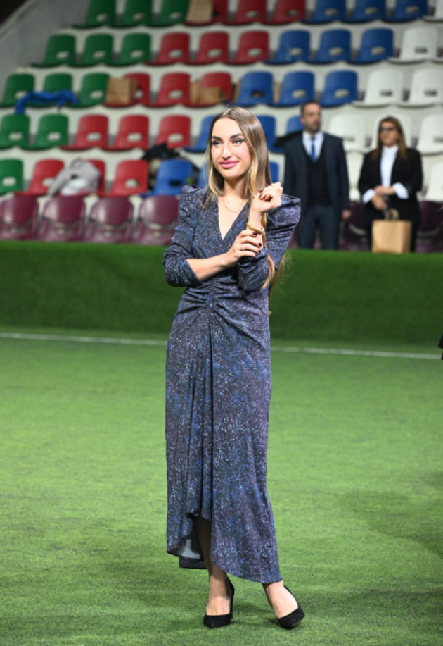 Leyla, Arzu and Alena Aliyeva attend mini-football tournament held among orphanage teams