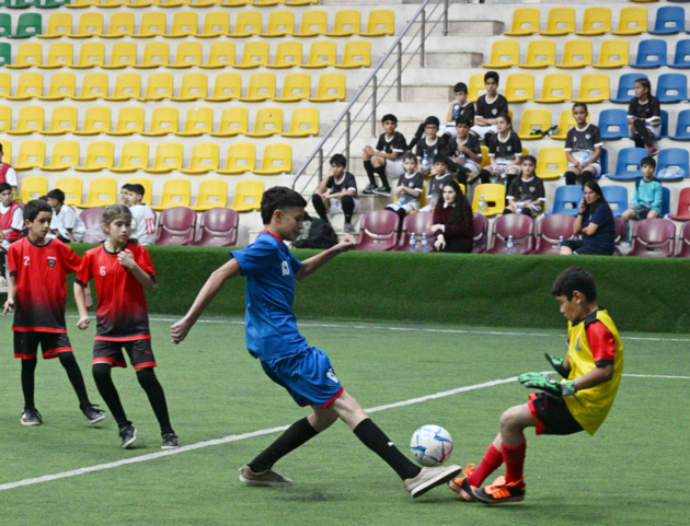 Leyla, Arzu and Alena Aliyeva attend mini-football tournament held among orphanage teams