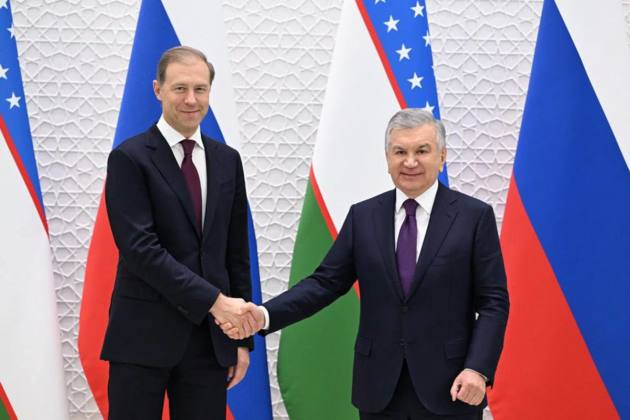 Russian delegation led by Manturov meets with President of Uzbekistan