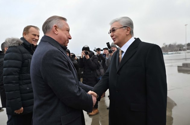 President of Kazakhstan arrives in St. Petersburg