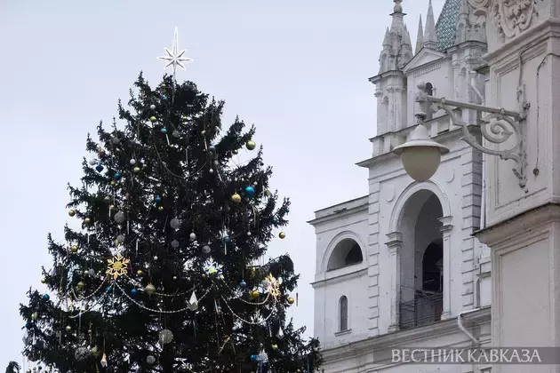 Russia's main national Christmas tree lit up in Kremlin