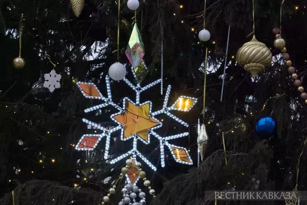 Russia's main national Christmas tree lit up in Kremlin