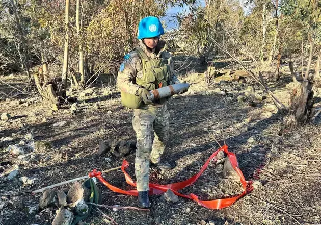Kazakh deminers clears over 1,200 mines in Syria
