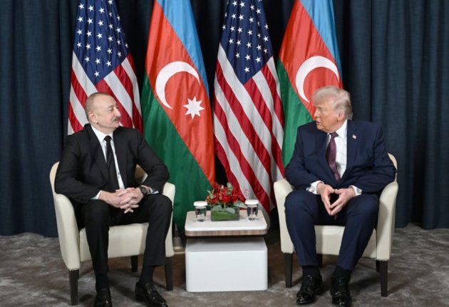 Ilham Aliyev and Donald Trump meet in Davos
