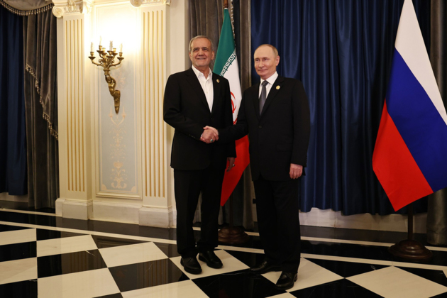 Владимир Путин и Масуд Пезешкиан