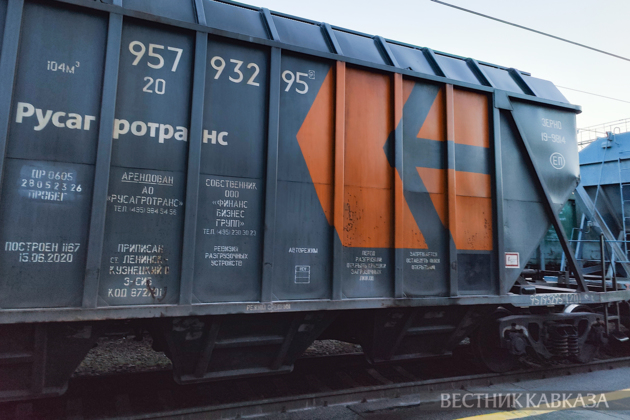 Вагон с минеральными удобрениями