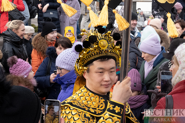Празднование китайского нового года в Москве