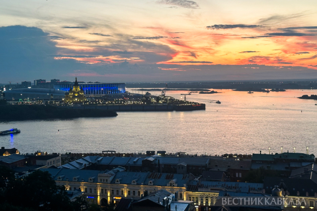 Sunset in Nizhny Novgorod
