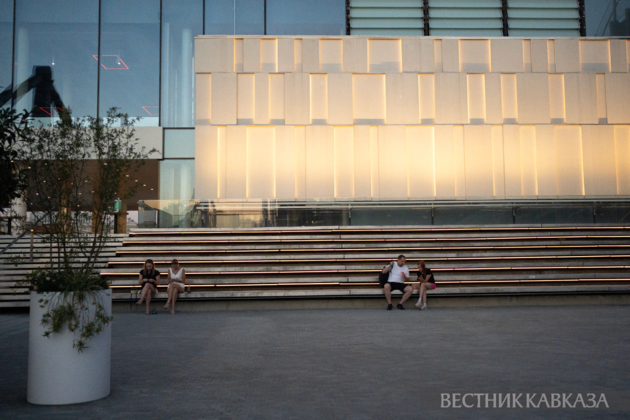 The renovated Pushkinskaya Embankment