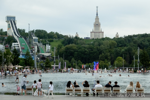 The square near the Luzhniki stadium