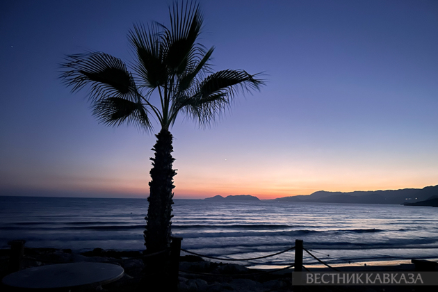 Sunset over the Mediterranean Sea