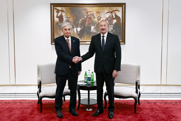 Aliyev and Tokayev inaugurate Trans-Caspian fibre-optic cable line