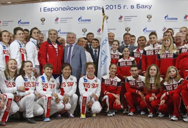 Russian team solemnly sent to European Games in Baku