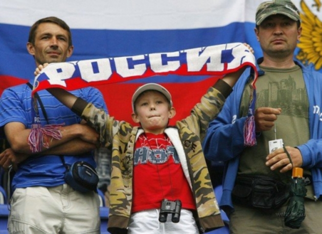 Russian fans after Euro 2012 Russian fans after Euro 2012