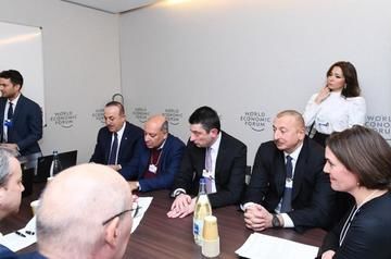 Ilham Aliyev attends session as part of World Economic Forum
