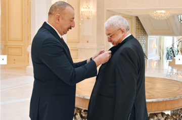 Azerbaijani President presents order to Mikhail Gusman