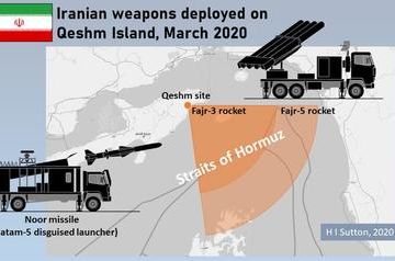 Iran deploys missiles covering the Strait of Hormuz