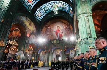 Patriarch Kirill performed a consecration of the main temple of the Russian Armed forces in Moscow