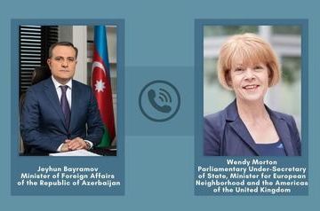 Azerbaijani Foreign Minister discusses attacks on Barda with British minister