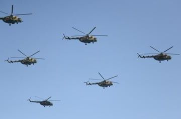 Azerbaijani Air Forces training for Victory parade
