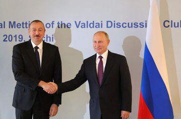 Vladimir Putin to Ilham Aliyev: together we will continue developing mutually beneficial Russia-Azerbaijan relations