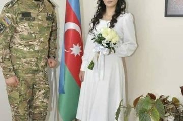 Karabakh war veteran gets married