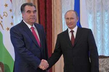 Putin thanks Rakhmon for coming to Moscow on May 9