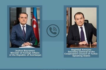 Azerbaijani FM and Turkic Council Sec-Gen hold phone talks