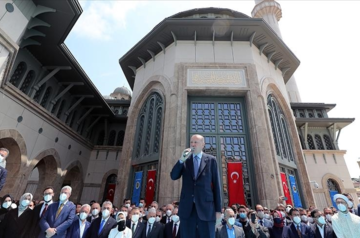 Erdogan opens landmark mosque in Istanbul’s Taksim Square