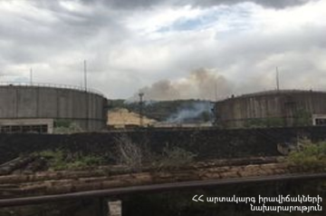 Major fire extinguished at Yerevan TPP (PHOTOS)