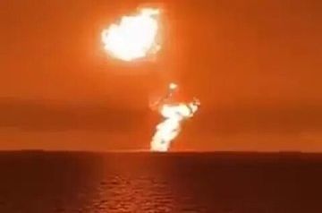 SOCAR: burning mud volcano in Caspian Sea gradually weakening