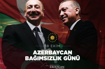 Erdogan congratulates Azerbaijan on Independence Restoration Day