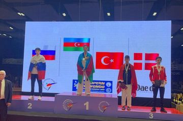 Taekwondo athletes from Azerbaijan won the European championship gold