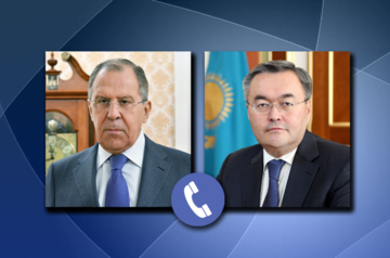 Lavrov had a telephone conversation with the Foreign Minister of Kazakhstan