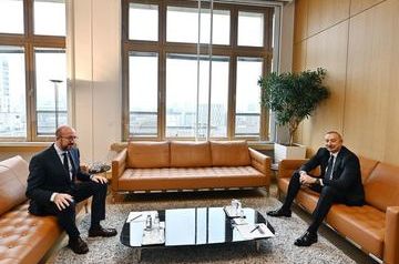 Ilham Aliyev meets with Charles Michel