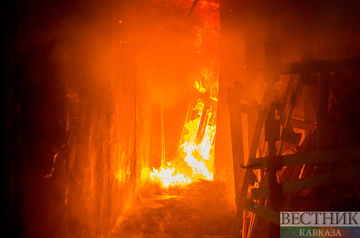 Largest Tbilisi market catches fire