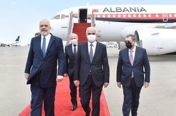 Albania&#039;s PM arrives on official visit to Azerbaijan