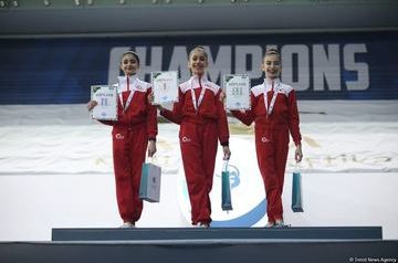 Award ceremony held for winners of 27th Baku Rhythmic Gymnastics Championship among youngsters